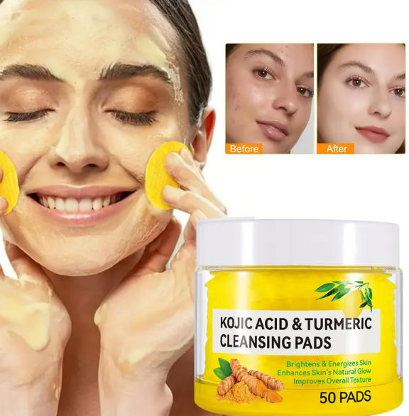 Turmeric Kojic Acid Cleansing Cloth – Brightening, Gentle Exfoliant | All Skin Types