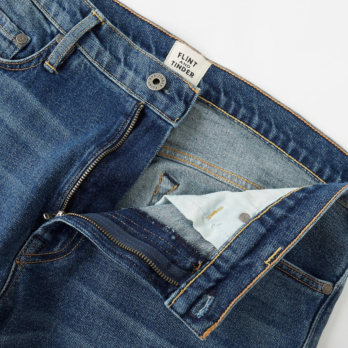 Flint & Tinder Men'S All-American Stretch Denim, Made in the USA Men'S Jeans, Rugged & Comfortable Blue Jeans