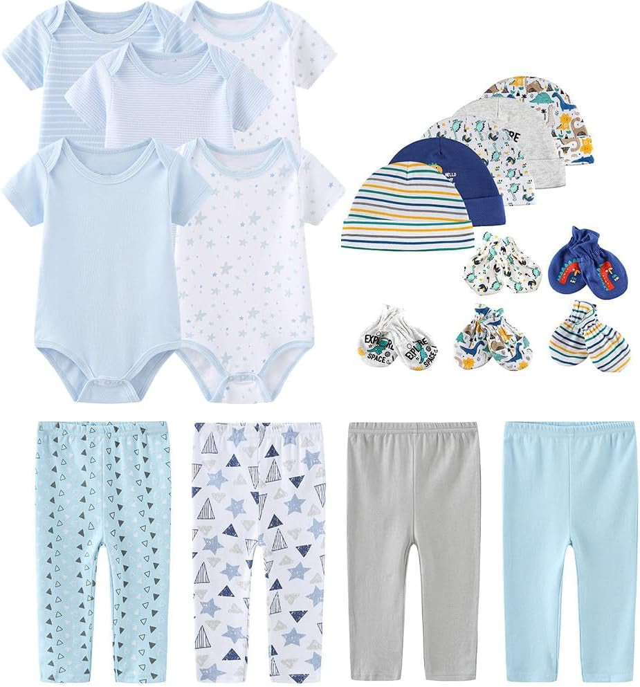 Unisex Baby Layette Essentials Giftset Clothing Set 19-Piece for Newborn Baby