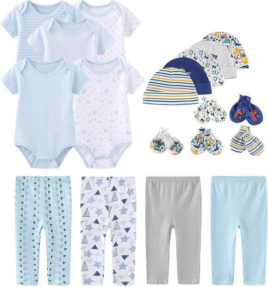 Unisex Baby Layette Essentials Giftset Clothing Set 19-Piece for Newborn Baby