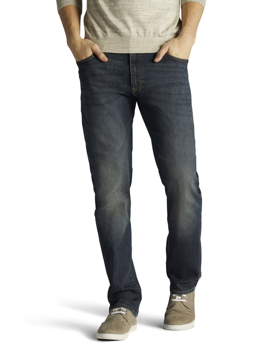 Men’S Big & Tall Extreme Motion Straight Fit Tapered Leg Jeans