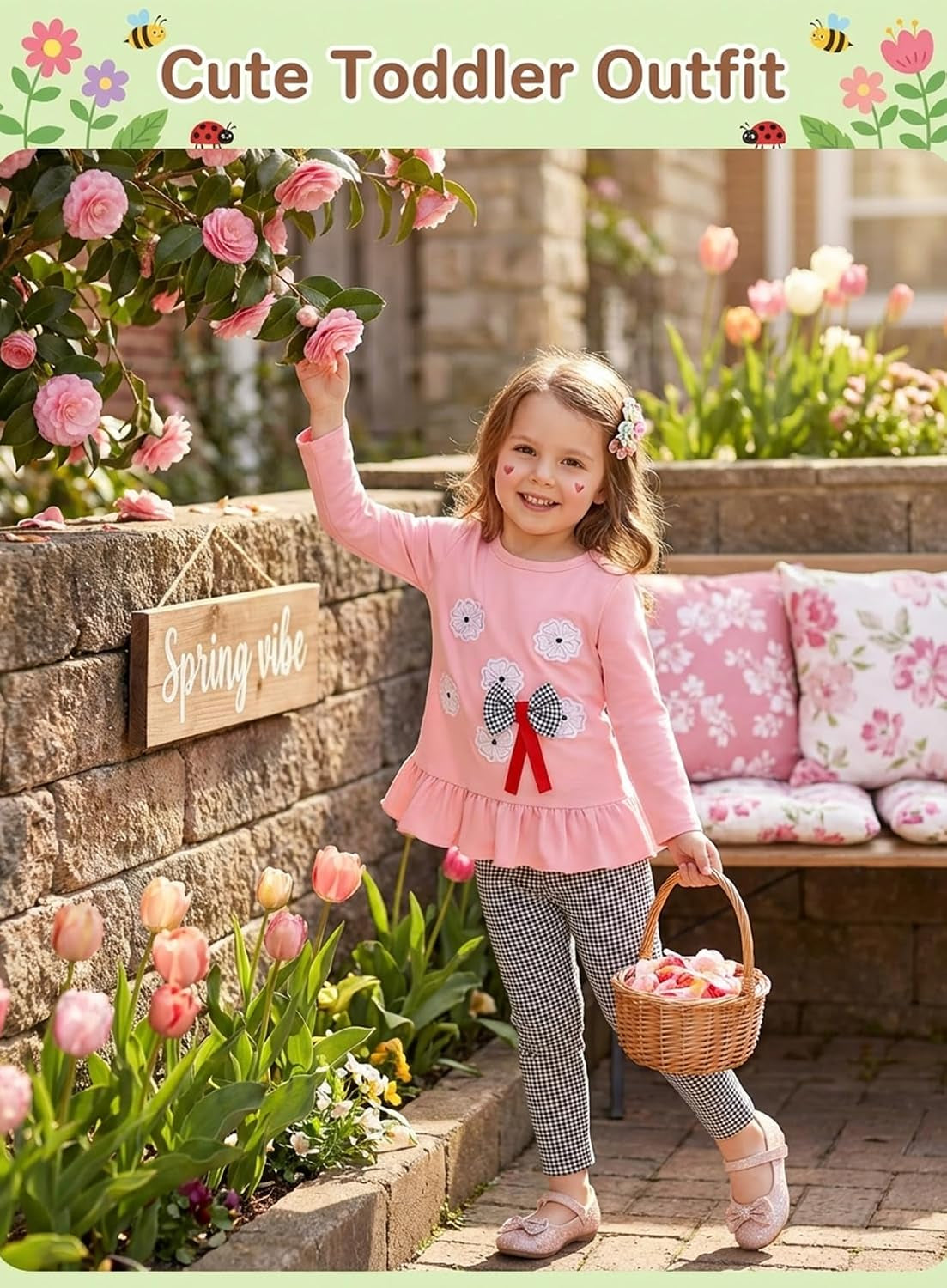 Adorable Cute Toddler Baby Girl Clothing 2Pcs Outfits