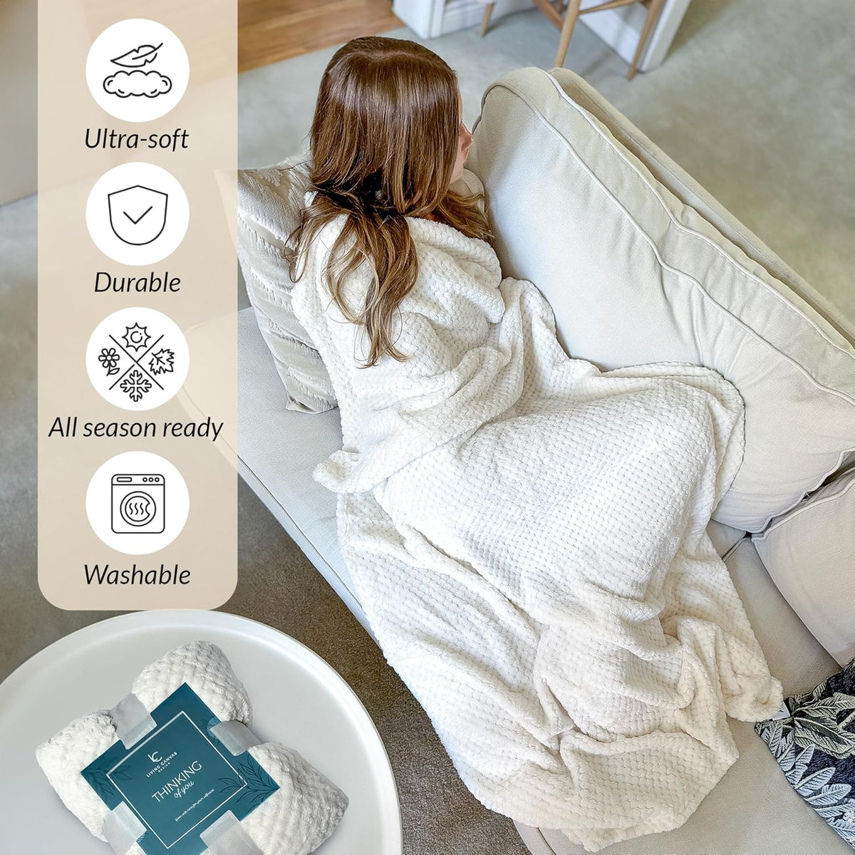 Self Care Gifts for Women 11 Piece, Womens Get Well Gifts for Mom Girlfriend Wife Daughter, Women’S Spa Gifts Baskets with Bath Salts, Oatmeal Soap, Blanket, Encouraging Inspirational Gift Basket