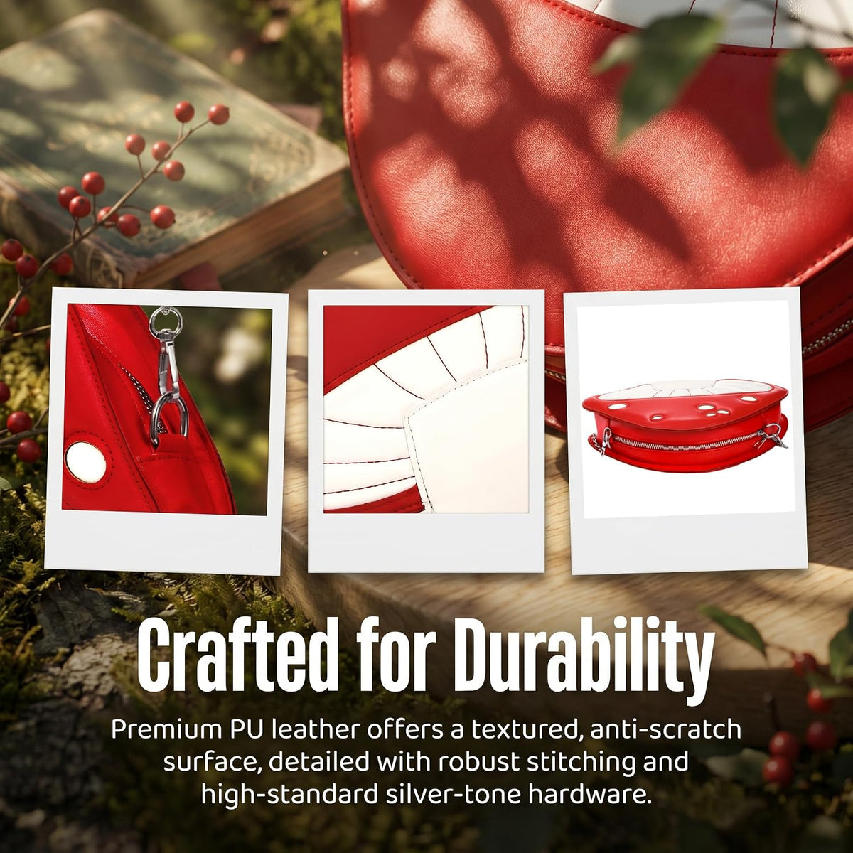 Mushroom Crossbody Purses, Cute Sweet