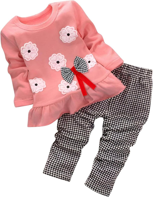 Adorable Cute Toddler Baby Girl Clothing 2Pcs Outfits