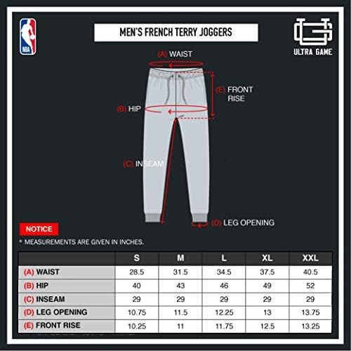 Men'S NBA Official Soft Fleece Active Jogger Sweatpants