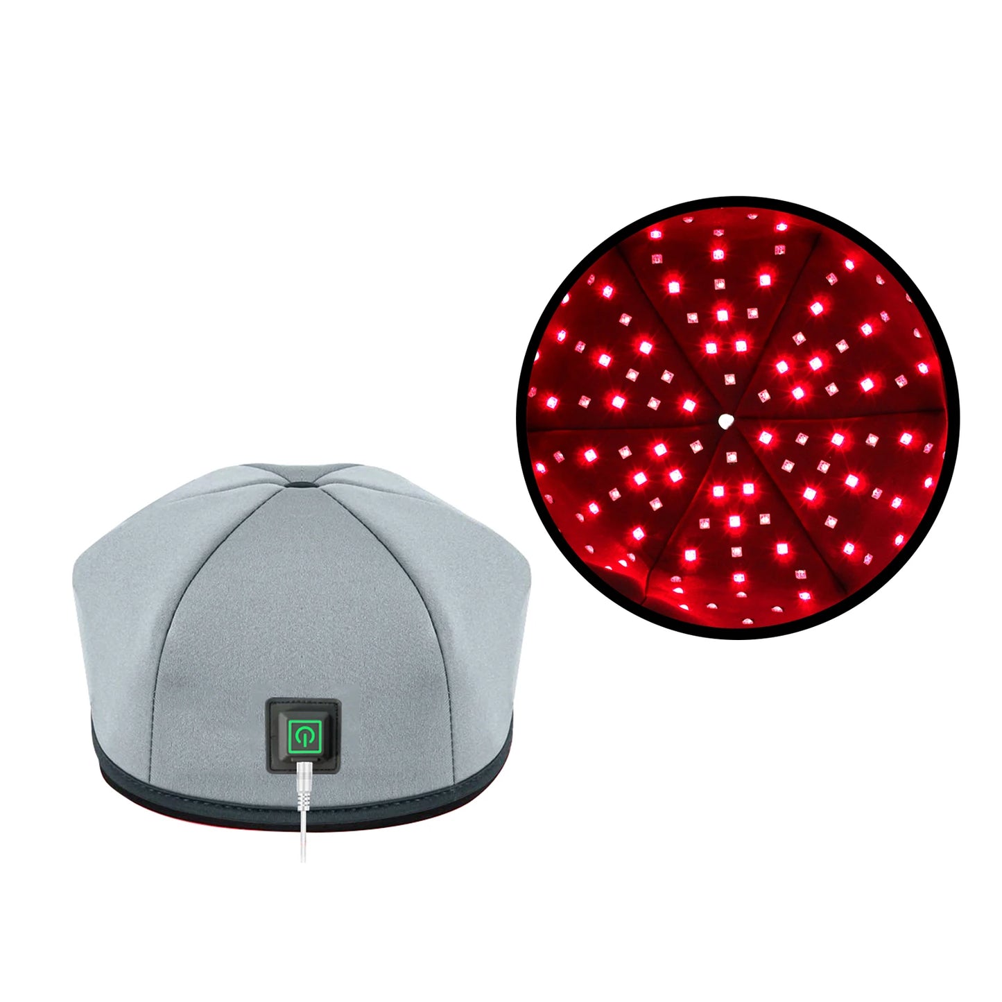 Red Light & near Infrared Therapy Cap for Hair Growth Pigarlic Oily Natural Device