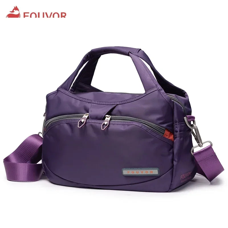 Women'S Nylon Bag 2025 New Fashion Large Capacity Shoulder Bags Oxford Handbag Ladies Casual Travel Canvas Tote 2587-10