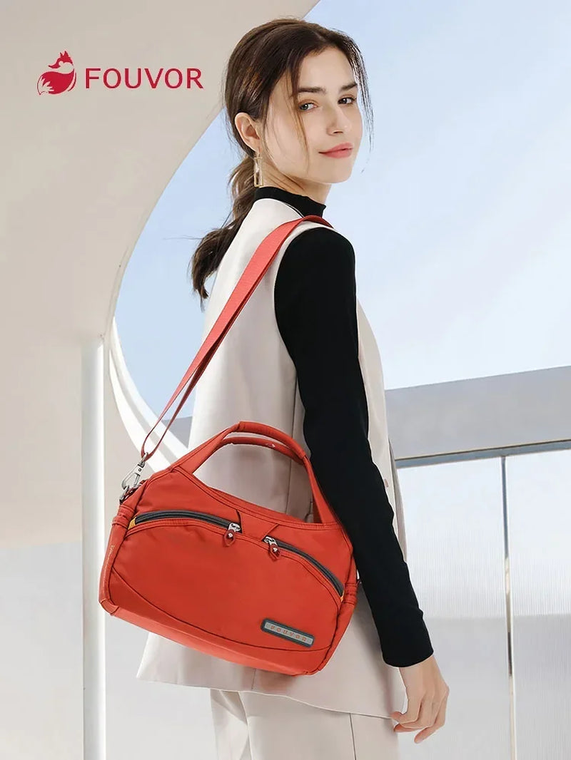 Women'S Nylon Bag 2025 New Fashion Large Capacity Shoulder Bags Oxford Handbag Ladies Casual Travel Canvas Tote 2587-10