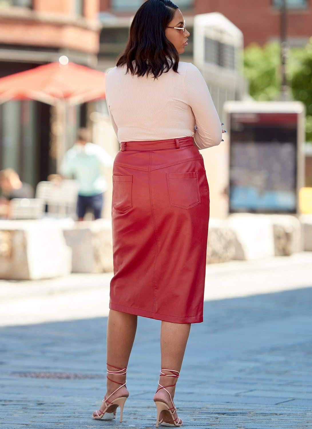 'S M8149B5 Misses' and Women'S 5-Pocket Pencil Skirt Sewing Patterns Kit, Design Code M8149, Sizes 8-16