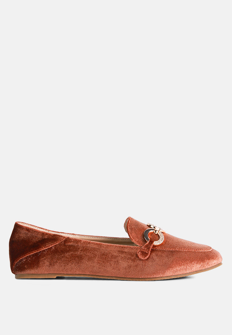 Wibele Croc Textured Metal Show Detail Loafers
