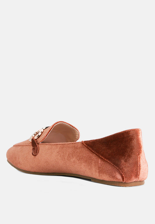Wibele Croc Textured Metal Show Detail Loafers