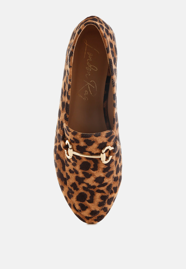 Noltas Horsebit Embellished Flat Loafers