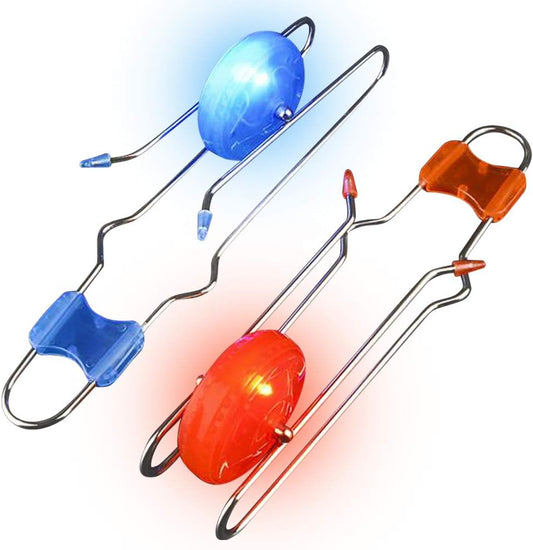 Retro Light up Gyro Wheels Toy- 2, 8.5 Inch Gyroscope Rail Twisters, Kids Classic Vintage Nostalgia Yoyo Sensory Fidget Toys, Christmas Stocking Stuffers for Kids, Gift for Boys & Girls,