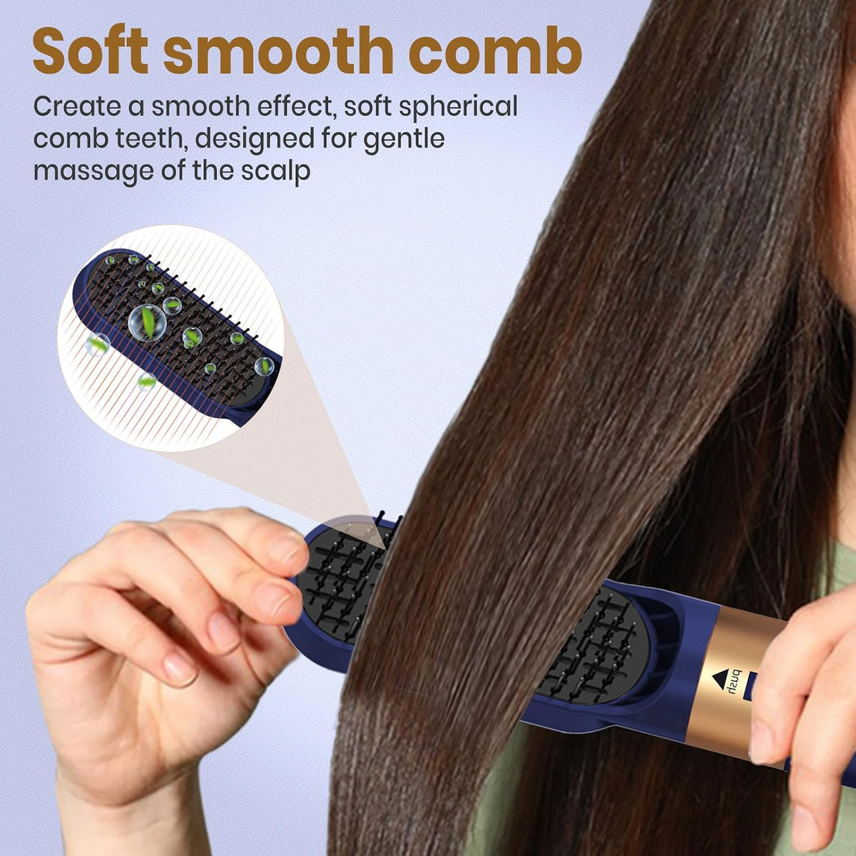 Hair Dryer Brush 5 in 1, Negative Ion Blow Dryer Brush Set -110,000 RPM High - Speed Hot Air Brush Air Styler Curling Wrap Air Curler, Curling Iron Hair Styling Tool for Straight Curl Drying Smoothing