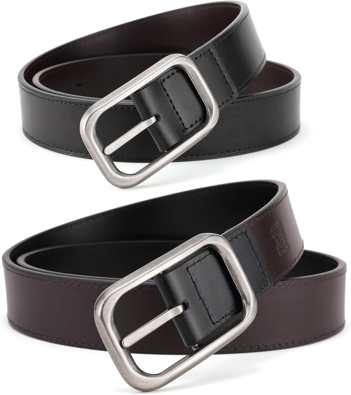 Men'S Jeans Belts Casual and Work Leather Dress Belt
