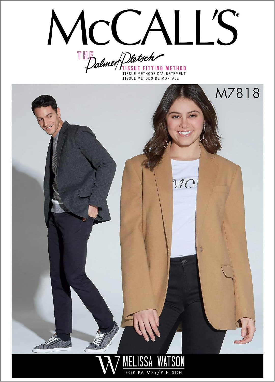 Pattern Company 'S Women'S and Men'S Formal Jacket Sewing Patterns by Melissa Watson for Palmer/Pletsch, Sizes XL-XXXL, XXL, White