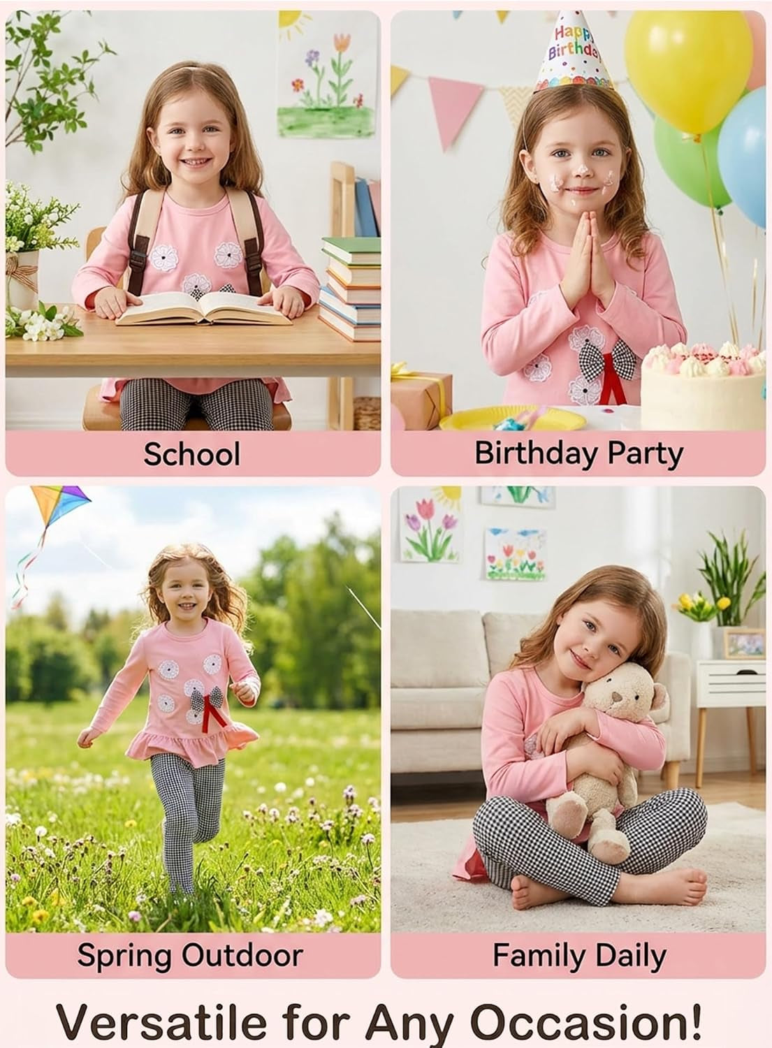Adorable Cute Toddler Baby Girl Clothing 2Pcs Outfits